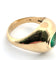 Bague 53 Bague en or jaune 18 carats sertie d'une émeraude ovale de 1,50 carat 58 Facettes