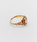 Bague 56 Bague marguerite antique citrine et perles en or rose 18k (circa 1900) 58 Facettes A01952
