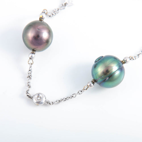 Bracelet BRACELET PERLES DE TAHITI ET DIAMANTS 58 Facettes 0