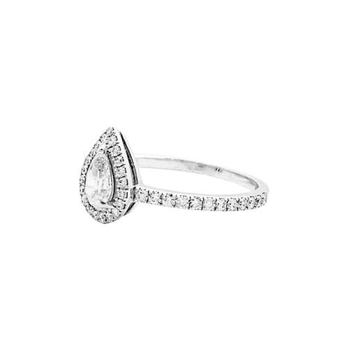 Bague 52 Bague Messika, « M-Love », or blanc et diamants. 58 Facettes 35122