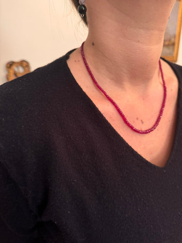 Collier collier en rubis 58 Facettes