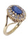 Bague 53 Bague marguerite saphir et diamants 58 Facettes 086351