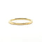 Bague 54 Demi-alliance or jaune 18 carats sertie de diamants naturels 58 Facettes