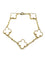 Bracelet VAN CLEEF & ARPELS. Collection "Alhambra vintage", bracelet or jaune et nacre 58 Facettes