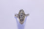 Bague 55 Bague or blanc Diamants 58 Facettes