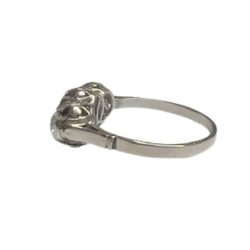 Bague BAGUE ART DÉCO DES ANNÉES 1930-1935 EN PLATINE 950 KT AVEC DIAMANTS 58 Facettes DMAR4
