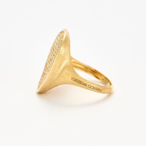 Bague 54 MARCO BICEGO - LUNARIA ALTA - Bague or jaune et diamants 58 Facettes SP1