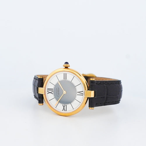 Montre Cartier Must Vendôme - Cadran gris ivoire - LM 58 Facettes