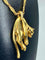 Collier Cartier - Collier « C de Cartier » et pendentif panthère de Cartier, or jaune et diamants 58 Facettes AB435