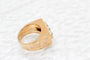 Bague Chevalière or jaune et diamant - c 1920 58 Facettes 250301