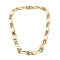 Collier Collier maille figaro en or jaune et gris, et diamants 58 Facettes CAN1120