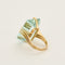 Bague 52,5 Bague en or jaune et aigue-marine 58 Facettes RAM2958