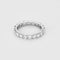 Bague 52,5 Alliance américaine  en or blanc et diamants 58 Facettes B250582