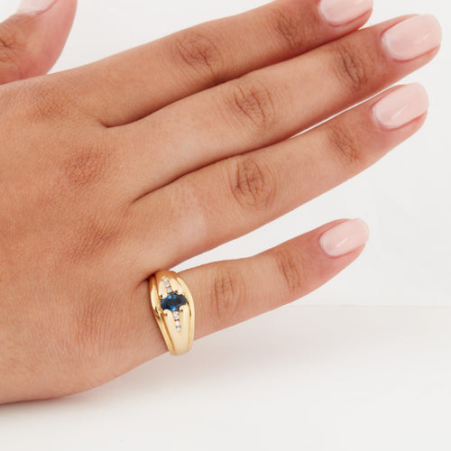 Bague 51 Bague Or Jaune - Saphir et Diamants 58 Facettes RÉF 3037/18