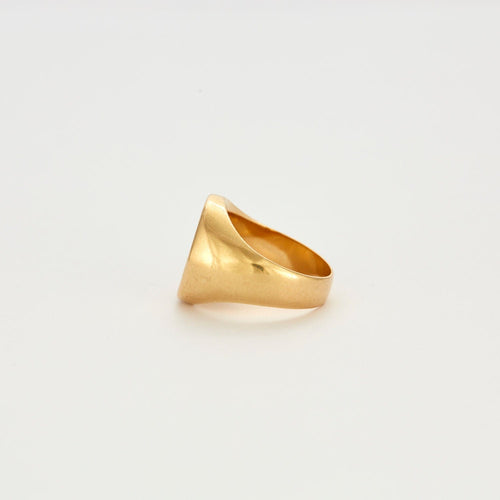 Bague 49 Chevalière à décor d'armoiries 58 Facettes