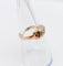 Bague 53.5 Bague Tank Art Déco or rose, petit diamant et monture géométrique (circa 1950) 58 Facettes A05167