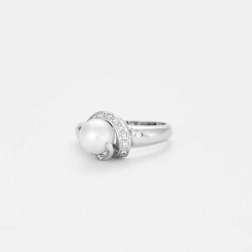 Bague Diamant et Perle
