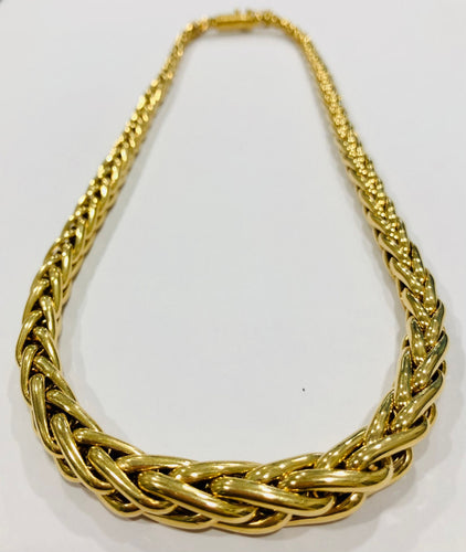 Collier Intemporel collier maille palmier or jaune 58 Facettes