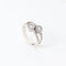 Bague 57 Bague « Toi et moi » en or blanc avec diamants 58 Facettes 146/23