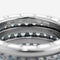 Bague 58 BULGARI - Bague B.Zero1 or blanc et topazes 58 Facettes