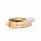 Boucles d'oreilles RAINBOW K - Mono boucles d'oreilles or jaune et diamants 58 Facettes 85785