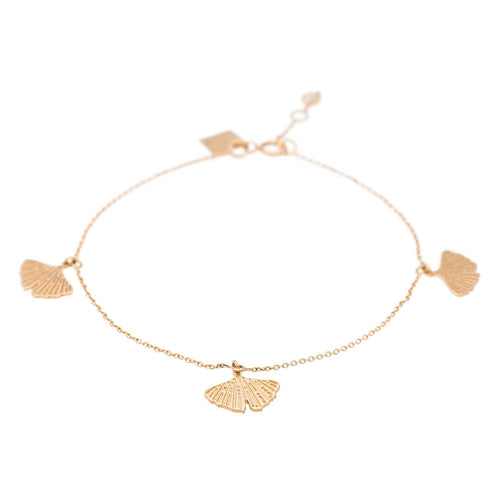 Bracelet Ginette NY Bracelet Gingko Or rose 58 Facettes 2682438CN