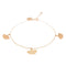 Bracelet Ginette NY Bracelet Gingko Or rose 58 Facettes 2682438CN