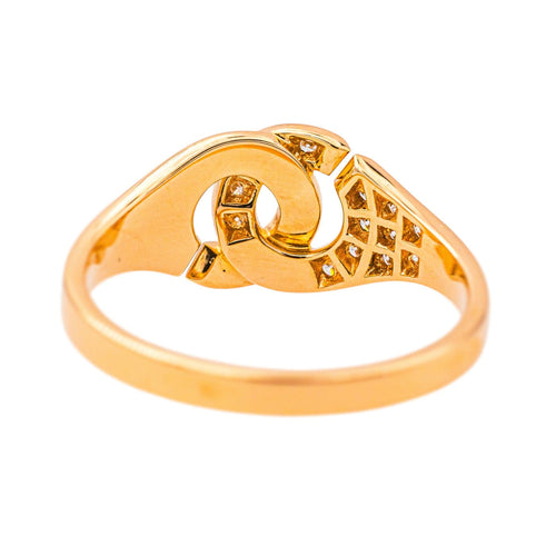 Bague 53 Dinh Van Bague  Menottes Or rose Diamant 58 Facettes 4342798RV