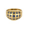 Bague 59,5 Bague jonc en or jaune et saphirs calibrés 58 Facettes MONTE0238
