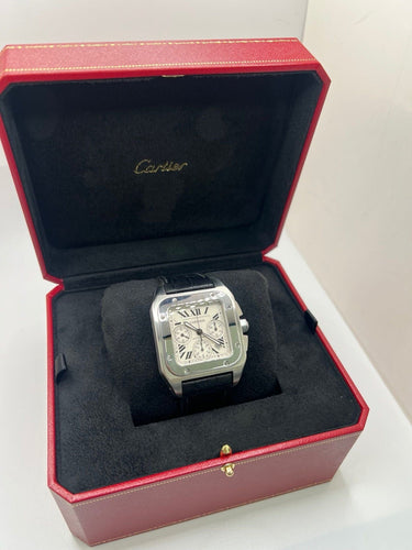 Montre Cartier Santos 100 XL Chronograph 58 Facettes