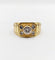 Bague 60 Bague chevalière Art Déco or jaune et diamants 58 Facettes A06309