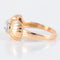 Bague 55.5 Bague or rose, platine, diamants 58 Facettes P6L2