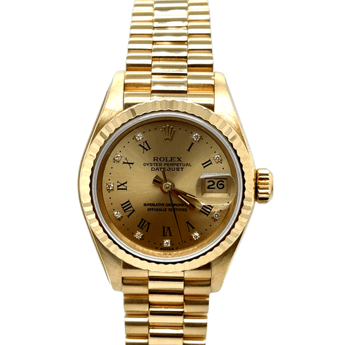 Montre Rolex - Montre Femme date just - Or jaune 58 Facettes 1.0000298/1