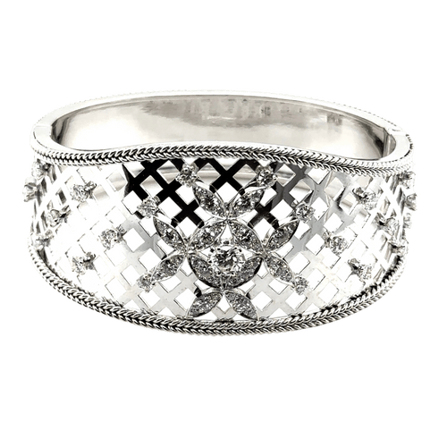 Bracelet Bracelet jonc en or blanc 58 Facettes 7094/15