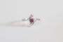 Bague 56 Bague or blanc diamants et Rubis 58 Facettes