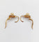 Dormeuses marguerite antique or 18k perle et diamants taille roses (circa 1900)