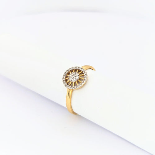 Bague 48 Bague or jaune et diamants 58 Facettes 30093