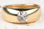 Bague Bague solitaire en diamant de taille ancienne européenne 0,60 CT 58 Facettes bgmassdtoc333-10