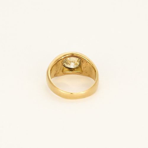 Bague 43 Bague chevalière en or jaune et diamant taille ancienne 58 Facettes PAL28682