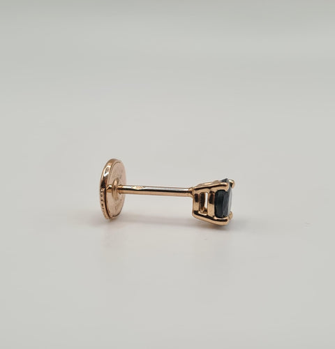 Boucles d'oreilles Boucles d’oreilles or rose et saphir 58 Facettes