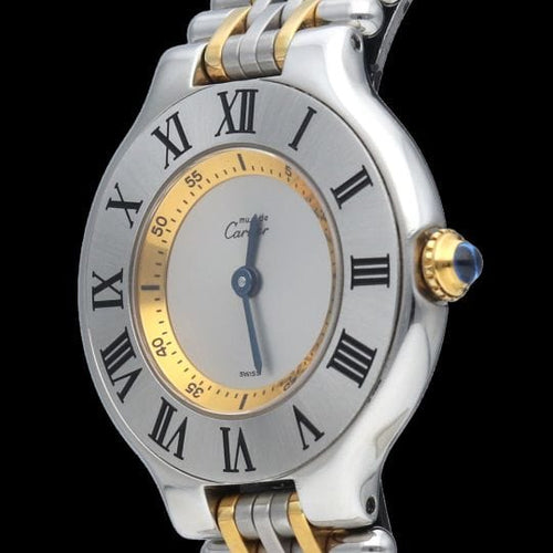 Montre Cartier Montre Must 21 Or Jaune 18K / Acier 58 Facettes MT42994