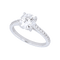 Bague TIFFANY & CO - Solitaire or blanc 58 Facettes