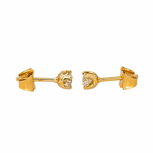Boucles d'oreilles Boucles d'oreilles Puces Or jaune Diamant 58 Facettes 4416097RV