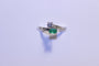 Bague 55 Bague Diamants et Emeraude 58 Facettes
