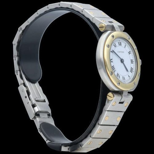 Montre Cartier Montre Santos Ronde Or Jaune 18K Et Acier 58 Facettes MT43415