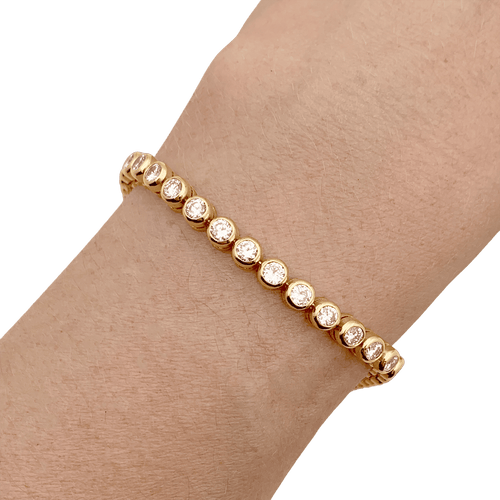 Bracelet Bracelet ligne, diamants en serti clos. 58 Facettes 34610