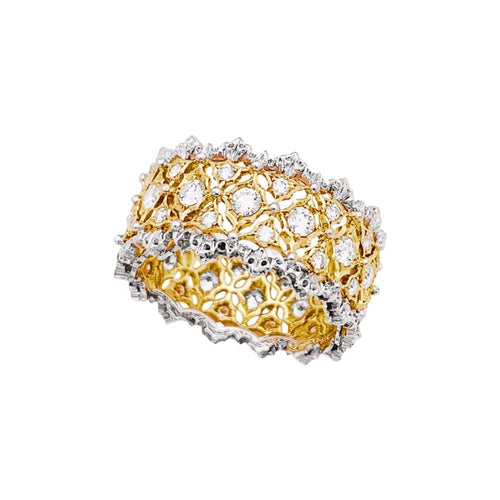 Bague 53 Bague Buccellati, "Eternelle Band", deux ors, diamants. 58 Facettes 35237