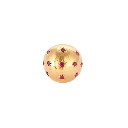 Bague 47 Bague or jaune, rubis en serti étoilé 58 Facettes MEA43001
