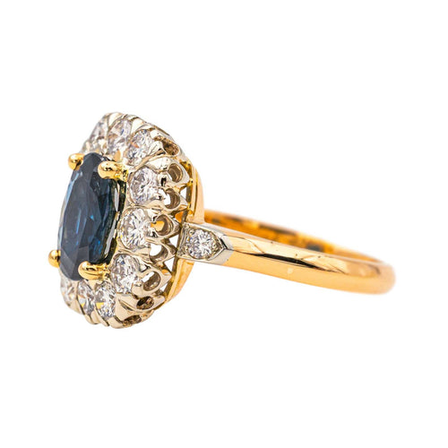 Bague 53 Bague Pompadour Or rose, Or blanc Saphir, Diamant 58 Facettes 4137639CN