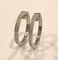 Boucles d'oreilles Créoles Mauboussin or blanc et diamants 58 Facettes